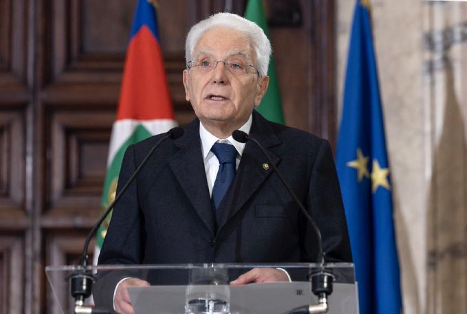 PaoloGentiloni's tweet photo. La fiducia di #Mattarella sui fondamenti della Repubblica. Pace, libertà, Europa, lavoro. Nessun ostacolo e’ più forte della nostra democrazia. L’appello al coraggio dei giovani. Grazie Presidente! https://t.co/qU2tthlTvz