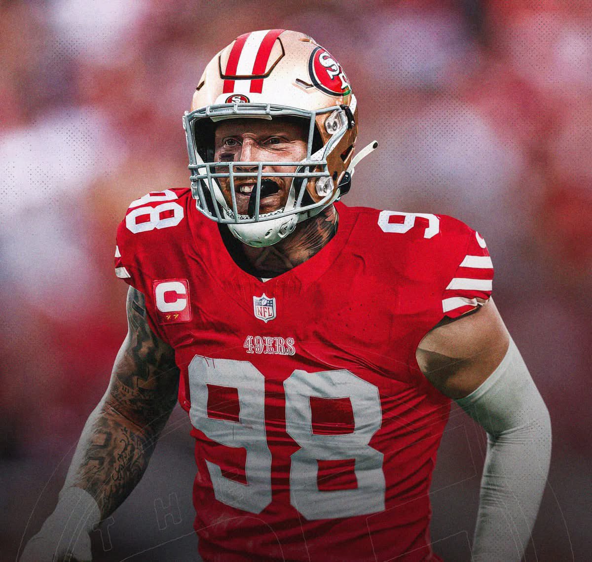 49ersSportsTalk's tweet photo. “If the #49ers are clearly a pass rusher short in the playoffs and the Raiders make Maxx Crosby available on the market ... let's just keep an eye on this one,” per @timkawakami 

Maxx Crosby to the Niners in the off-season? 👀 He says to keep an eye on it! https://t.co/DYVVt7WjrH