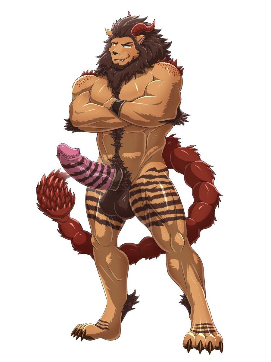 Rex's Artist Spotlight!!!

Big muscles, sharp claws, zero mercy...

Our Original Character,  Ammon the Manticore, knows exactly how sexy and dangerous he is!

To our amazing friend <a href="/Red_Arvie/">Arvie • CMM CLOSED</a> Thank YOU for creating such great art!