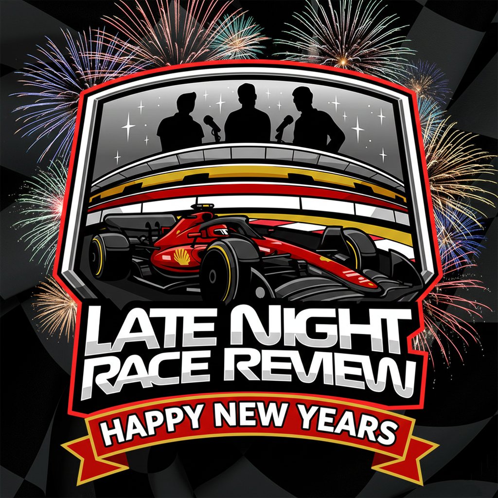 LNRaceReview's tweet photo. From all of us here at the Late Night Race Review, we hope you all have a very Happy New Years &amp; a great 2026🎉🎊🥳

We're excited to get the #F1 2026 season underway &amp; looking forward to having you all along with us on the journey💪🏻

Happy New Year and we'll see you all soon🥂🍾 https://t.co/YnCwFBPuD3