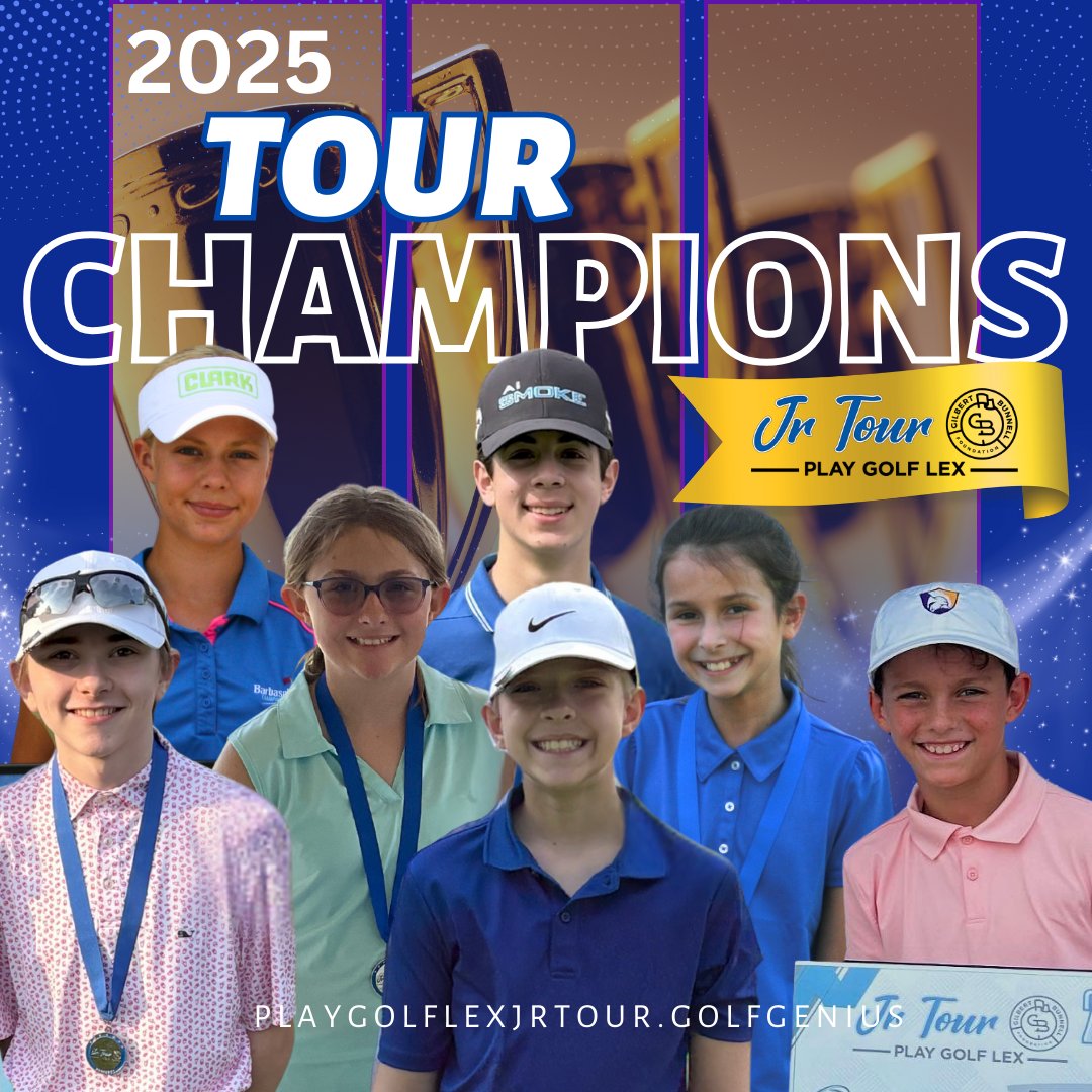 🔵2025 Season in Review⚪

Play Golf Lex Gilbert Bunnell Championship
Saturday, July 20 at Kearney Hill Golf Links

2025 was the third season for the Play Golf Lex Gilbert Bunnell Junior Tour.  It's unique format creates divisions not by age or gender but by skill level.  As