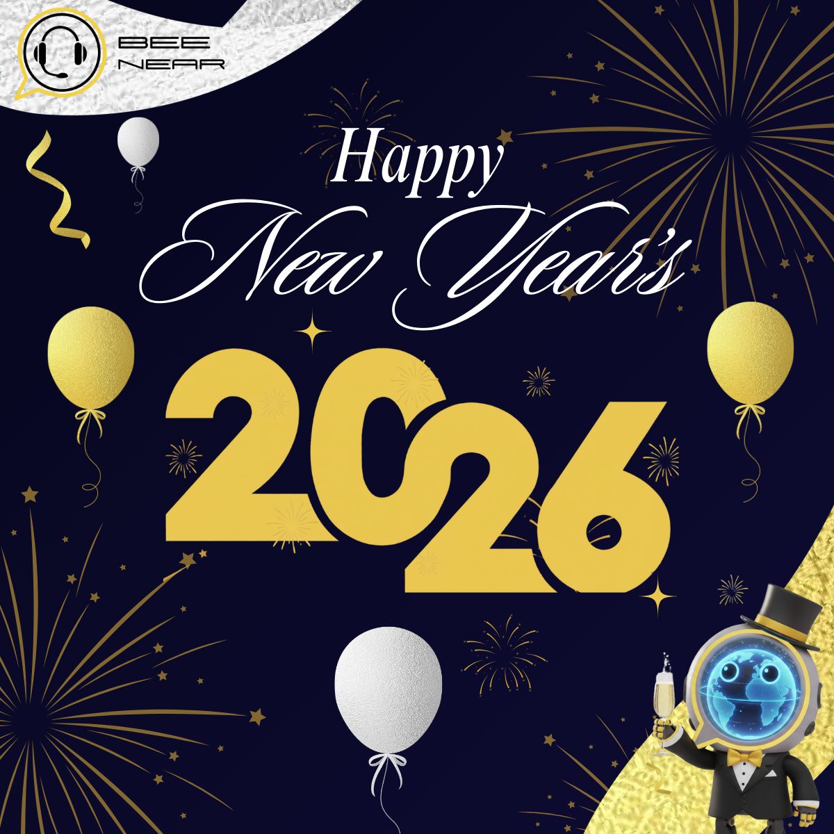 BeeNearBS's tweet photo. We faced obstacles and endured. We also reached goals and celebrate them. At @BeeNearBS, we wish you, your business and your profession a successful 2026.

Your friendly neighborhood, The @BeeNearBS Team! https://t.co/sJMhGfCEOx