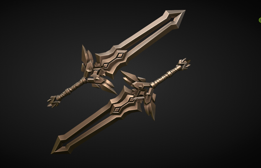TrashAliou's tweet photo. I modeled this sword using Pyro’s tutorial again,
this time without any help or watching the video,
just to see if I’m getting better at modeling. 
📩 Discord: lodibidong_44941
 #3DModeling 
#SwordDesign #WeaponDesign
#Blender #Blender3D
#Learning3D
#Roblox #RobloxDev #RobloxUGC https://t.co/3xEfA8Fgxk