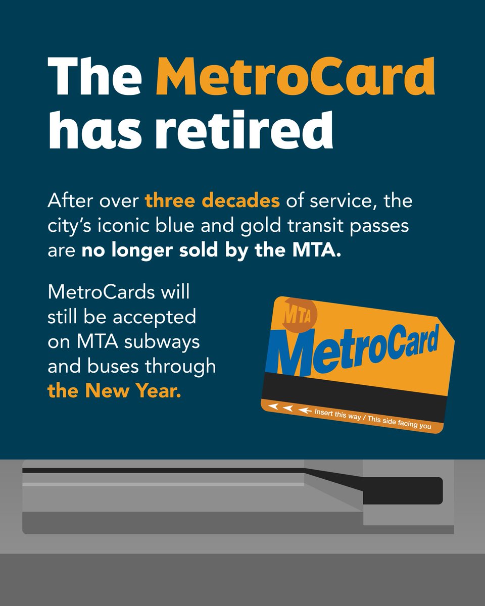 🫡 Farewell to a true New Yorker. We'll remember you every time the OMNY reader glitches out. #metrocard #nycsubway