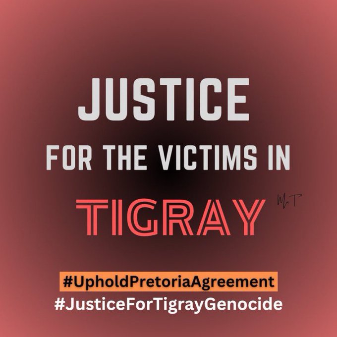 Romhai_H's tweet image. Day 1885 of the #TigrayGenocide:

Starvation is a policy outcome, not a tragedy.

The demand is simple and urgent:
🔹Lift all aid restrictions
🔹End occupation
🔹Deliver lifesaving assistance
🔹Ensure accountability

#Justice4Tigray

#TigrayIsSuffering