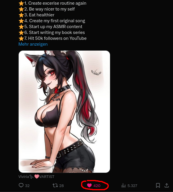 GrayNumbs's tweet photo. @VampykinzVT @ViviriaStudio starting good in 2026 with 420 likes 😜

Wish you all the best and a good start  in 2026 Vampy 🫶🫶🫶 https://t.co/TTy8IEkwVw