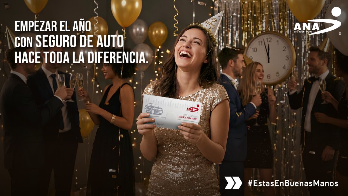 Porque los imprevistos no esperan al resto del año.🚗Asegura tu auto llamando al*262🌟

#ANASeguros #SeguroANA #añonuevo