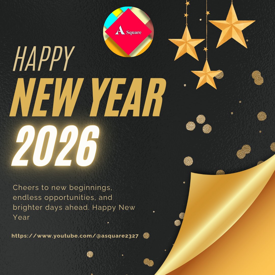 𝓗𝓪𝓹𝓹𝔂 𝓝𝓮𝔀 𝓨𝓮𝓪𝓻
A Square enters the new year with renewed purpose and clarity.
More meaningful conversations, informed perspectives, and positive narratives ahead.
Thanks for being part of this journey.

Subscribe 👇 youtube.com/@asquare2327

#HappyNewYear
#NewBeginning