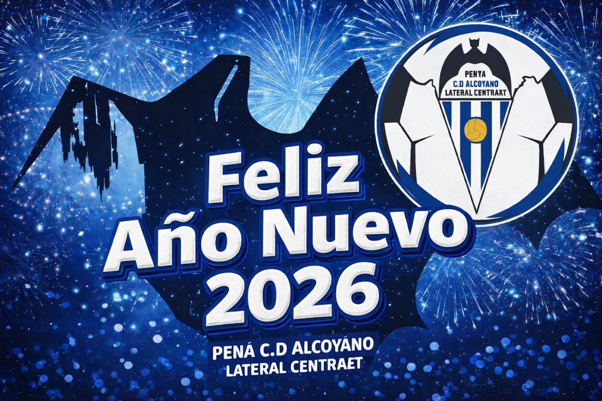 Feliç any nou alcoianistes!
🩵🤍🩵🥳