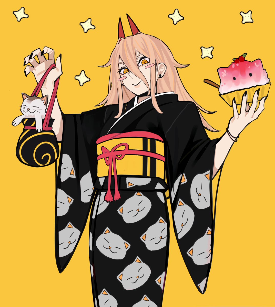 Sailen0's tweet image. New Year’s cat kimono