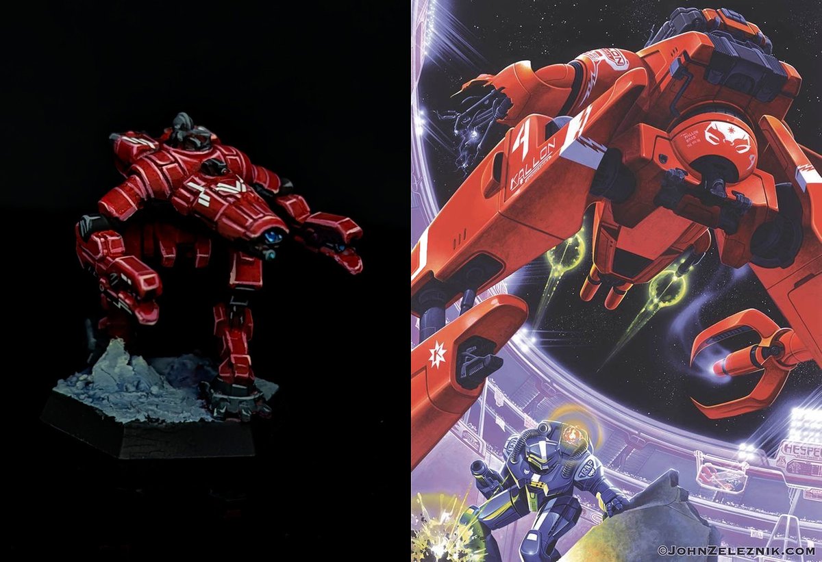 Crab miniature for BattleTech.

Painted by <a href="/love2pronk/">Tommy</a> as an homage to the old FASA Solaris VII box art by John Zeleznik.

The one is posted on eBay if anyone wants to add it to the collection. (link in thread)