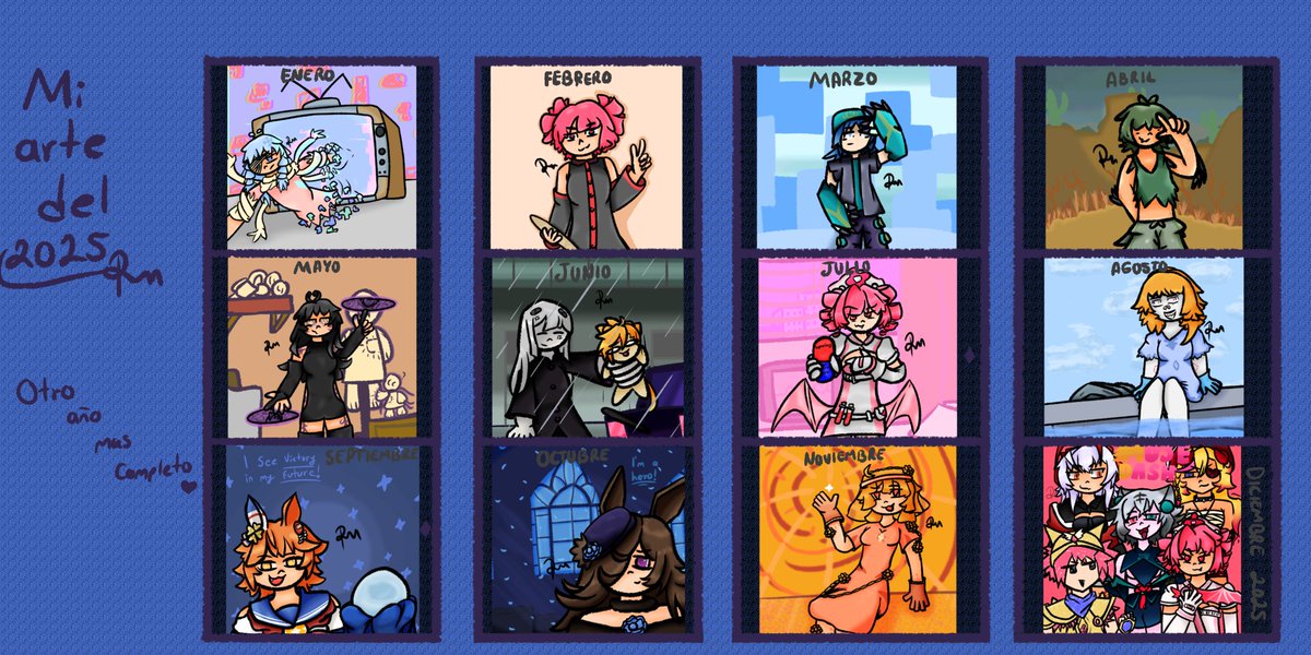 Romycoder33's tweet image. #ArtSummary2025 Creo que este año fui mas variado, seguire mejorando para el siguiente año, feliz año nuevo btw