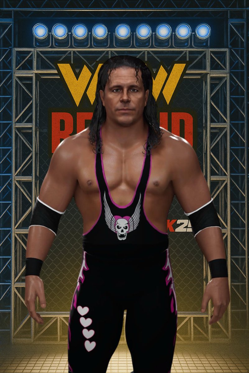 2KRewind's tweet image. Bret Hart is available NOW in #WWE2K25 for PS5 and Xbox X|S ‼️
Brought to you by @WCWRewind25 
CAW: @eXecutionerX91 
Moveset/AI: @The_SkyFactor 
Enjoy!
More to come!
Tags: BRETHART, WCWREWIND, EXECUTIONERX85