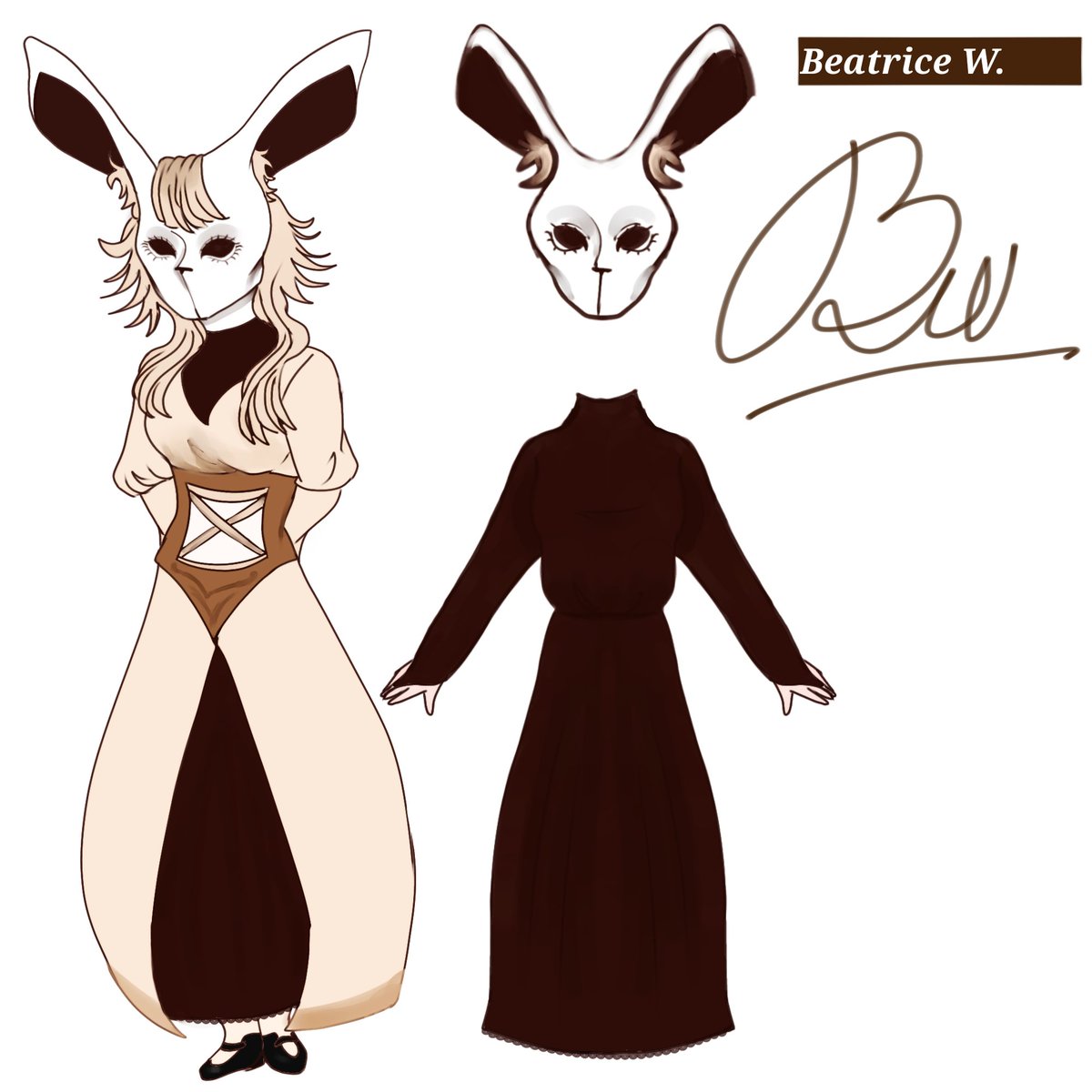 drTakeTwo's tweet image. BEATRICE: DESIGN SHEET

#drtaketwo | #fanganronpa | #danganronpataketwo