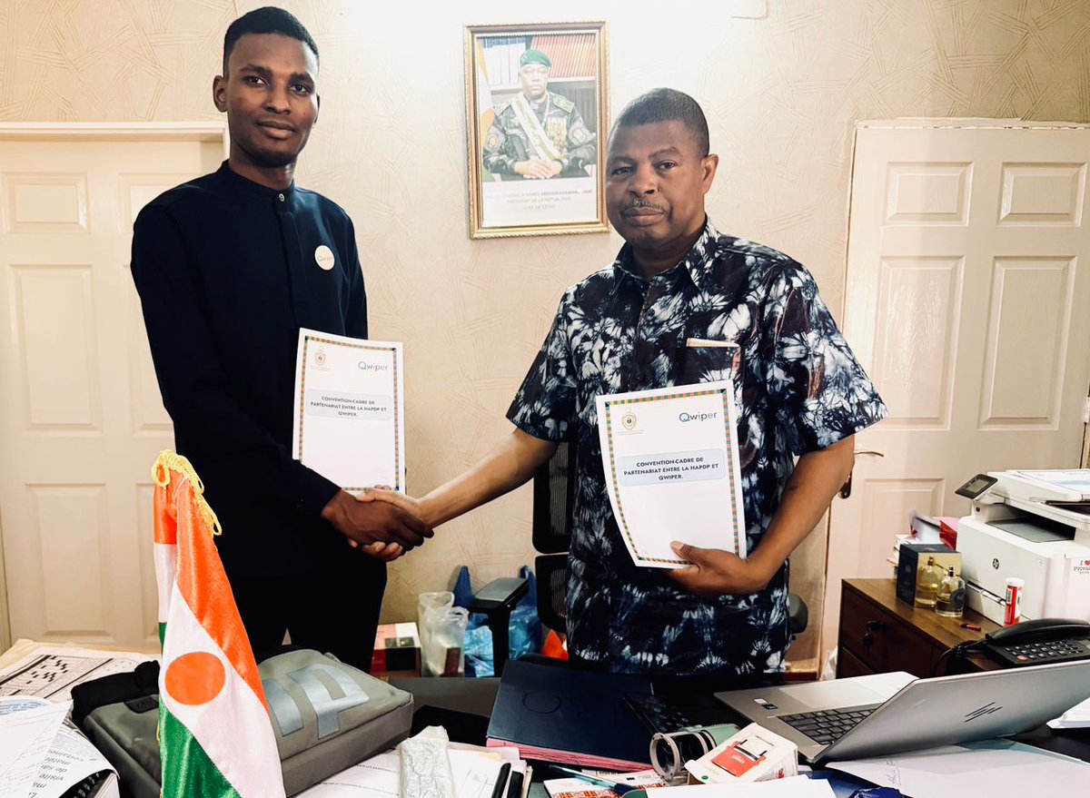 Qwiper annonce un partenariat stratégique avec la Haute Autorité de Protection des Données à Caractère Personnel (HAPDP) du Niger.