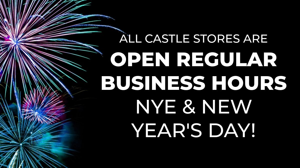 Castle Megastore is open normal business hours on BOTH New Year’s Eve and New Year’s Day 🎆

Find your Castle → bit.ly/3HfsRim 

Happy New Years Castle Family! ✨

👑 Castlemegastore.com | Essentials For Pleasure

#NewYearsEve #NewYearsDay #NowOpen #HolidayHours