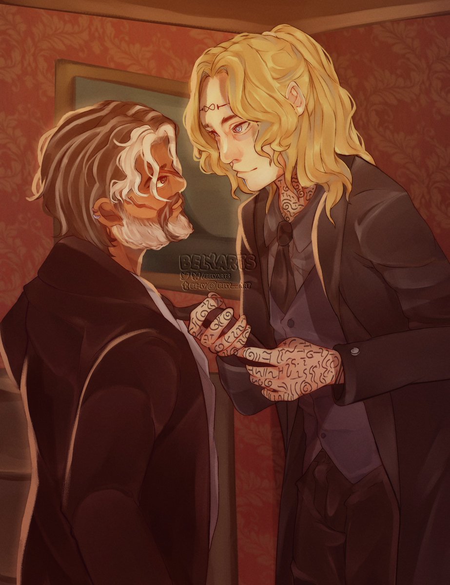 belyarts's tweet image. 🩵💚👔
#hexatombe ┆ #hexatombefanart ┆ #danthur