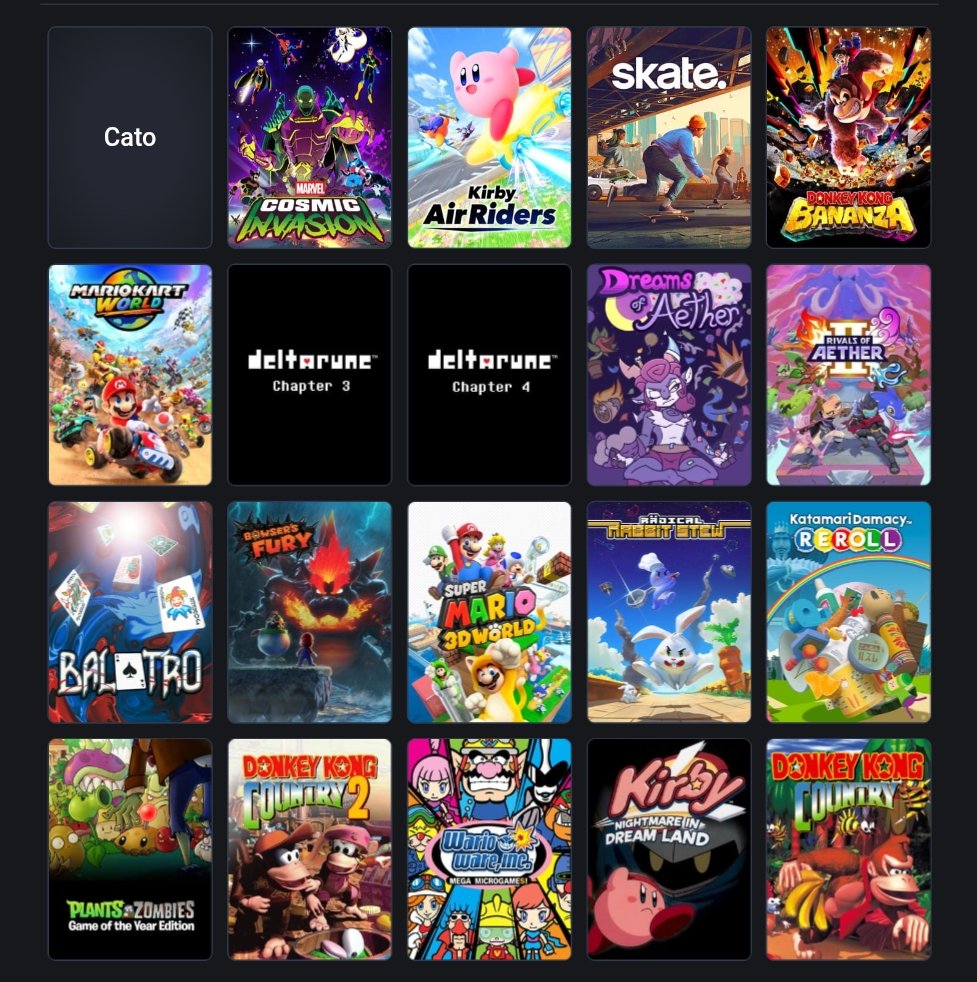 Dan_Cles's tweet photo. Games I've finished this year. https://t.co/VoMDKOqA7B