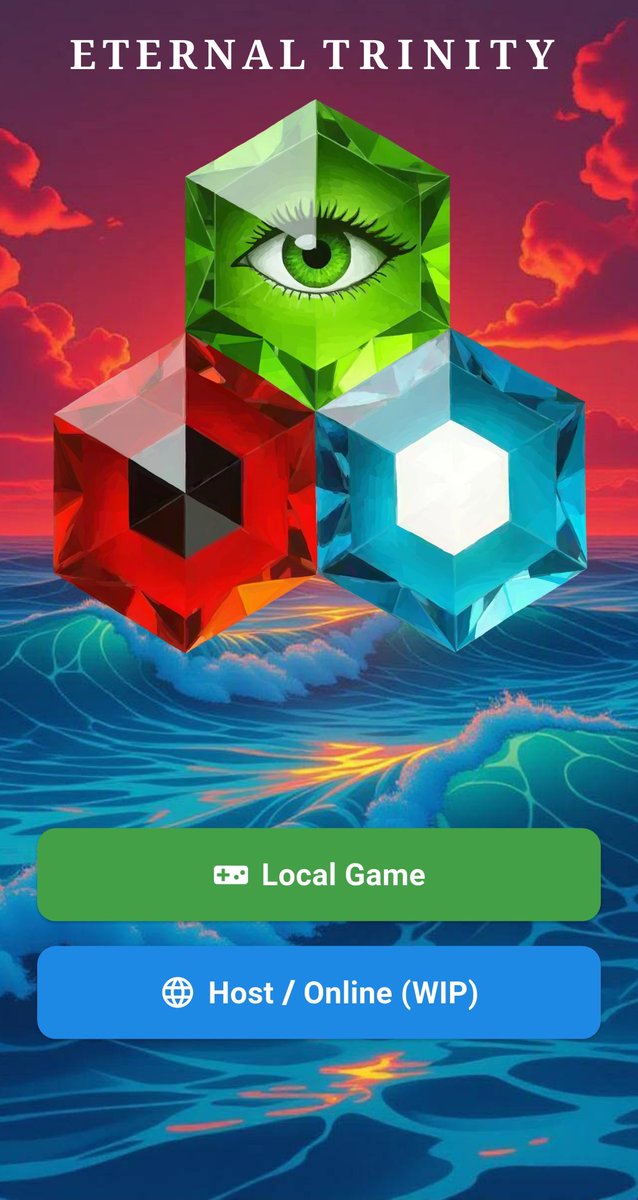 DREAMS_137's tweet photo. Eternal Trinity will soon be available on Google Play for Android!

No Ads, No Data Collection, just an awesome Boardgame with a ton of customizability options, with iOS, Windows, and Discord versions coming soon. Online Multiplayer and Crossplay being worked on now. https://t.co/d2Y9z8a1x3