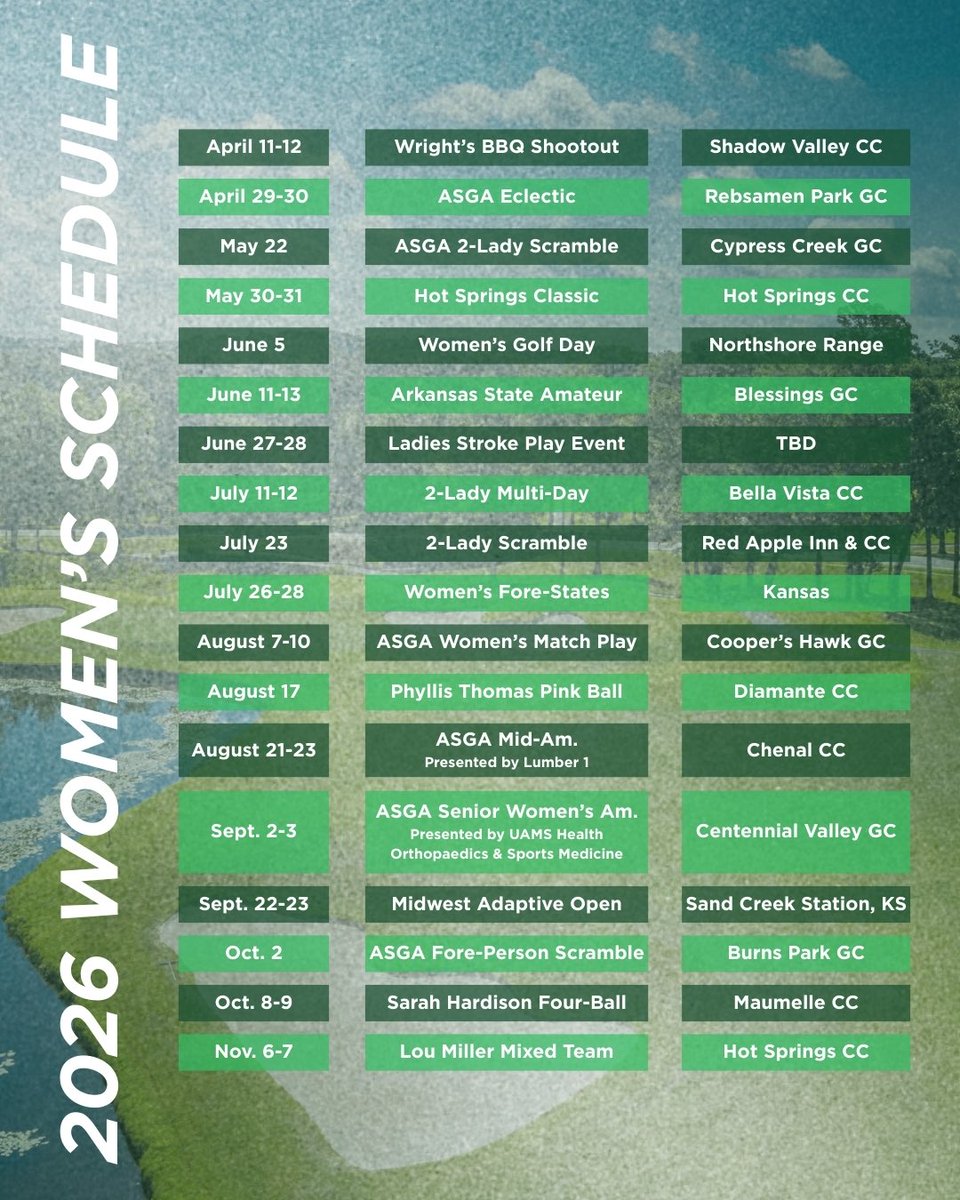 Arkansas State Golf Association tweet media