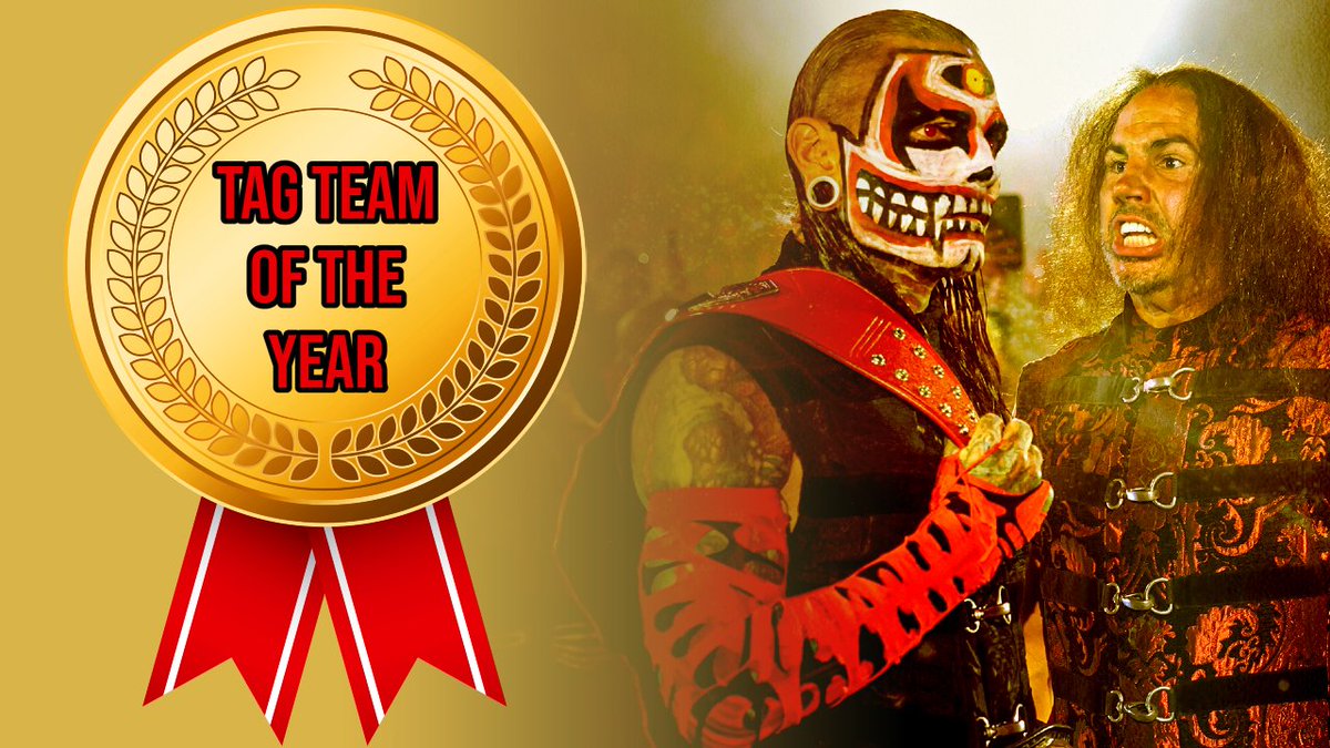 Tag Team of the Year: The Hardys (TNA) 

63% of 2,200 Votes 

Twenty-five years later, Matt and Jeff Hardy are still on top of the world.

The Hardys took home both the TNA and NXT Tag Team Championships this year, once again proving that their legacy isn’t built on nostalgia