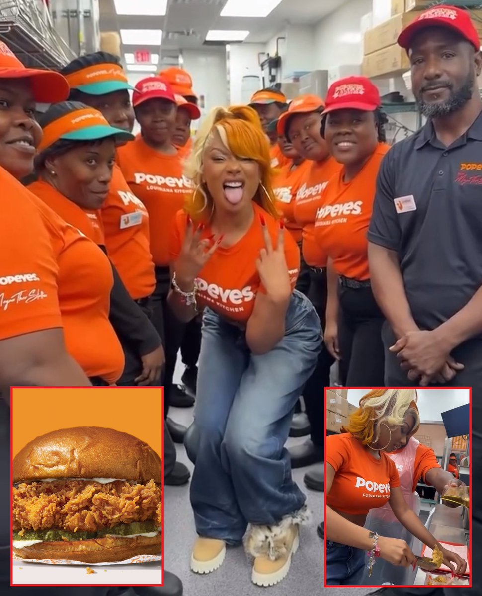 mymixtapez's tweet image. Megan Thee Stallion has officially opened her first Popeyes restaurant in Miami, making her a franchise owner and expanding her business ventures beyond music 🍗💯