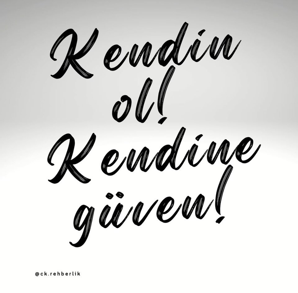 Yeni yılda kendin 
Başkasına güvenme 
İyi yıllar Türkiye 🇹🇷