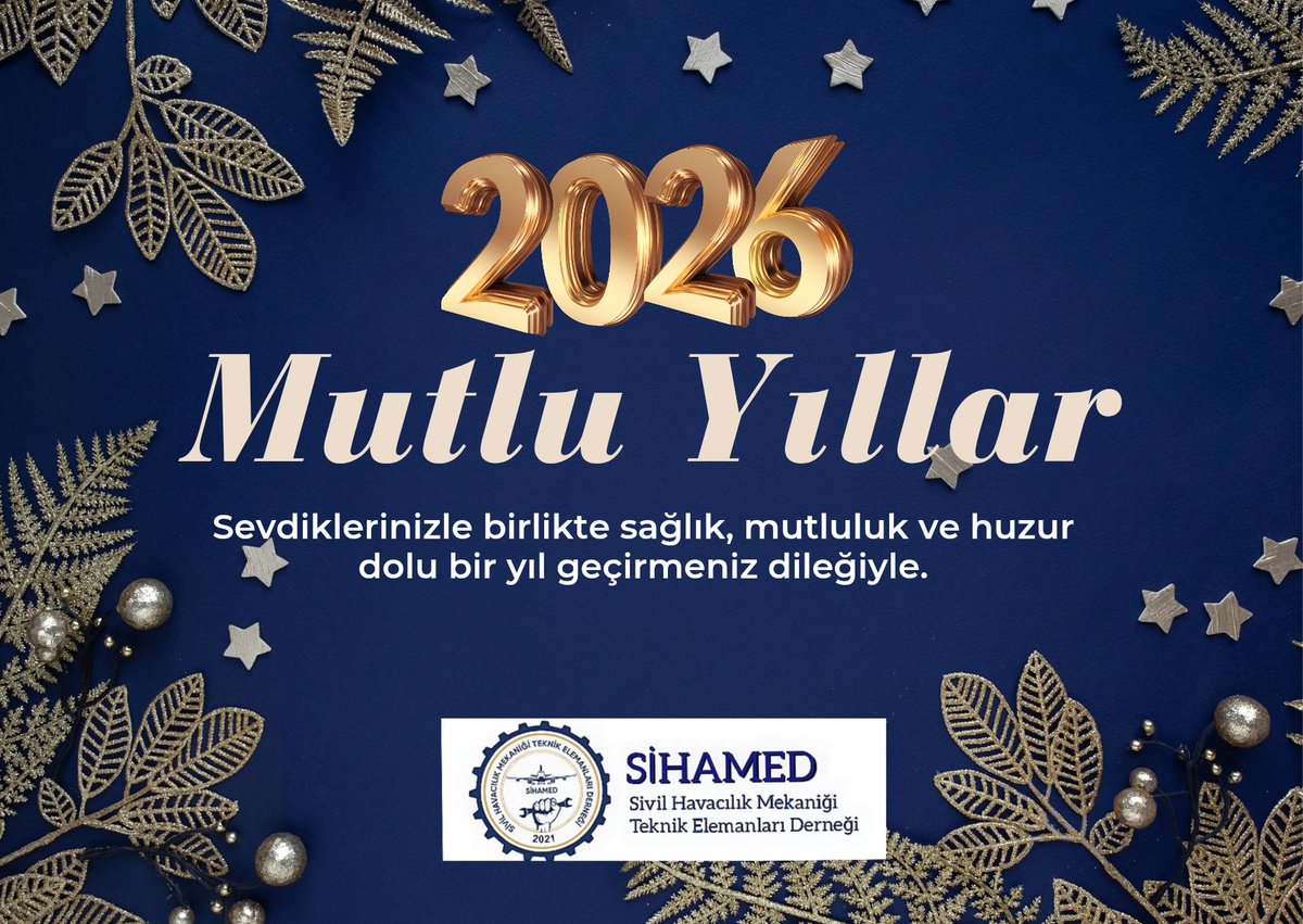 Ailenizle ve sevdiklerinizle birlikte sağlık, mutluluk ve huzur dolu bir yıl geçirmeniz dileğiyle.. Yeni yılınız kutlu olsun.

#SİHAMED