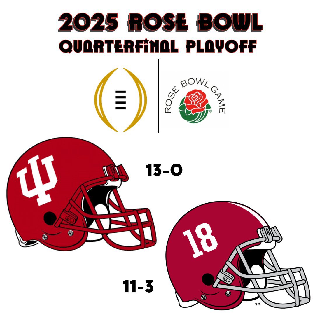 We open at 11am on New Year’s Day and will be getting ready for #IU in the #RoseBowl at 4pm! Get here early to claim your seat and cheer on the #Hoosiers! 🌹🌹🌹