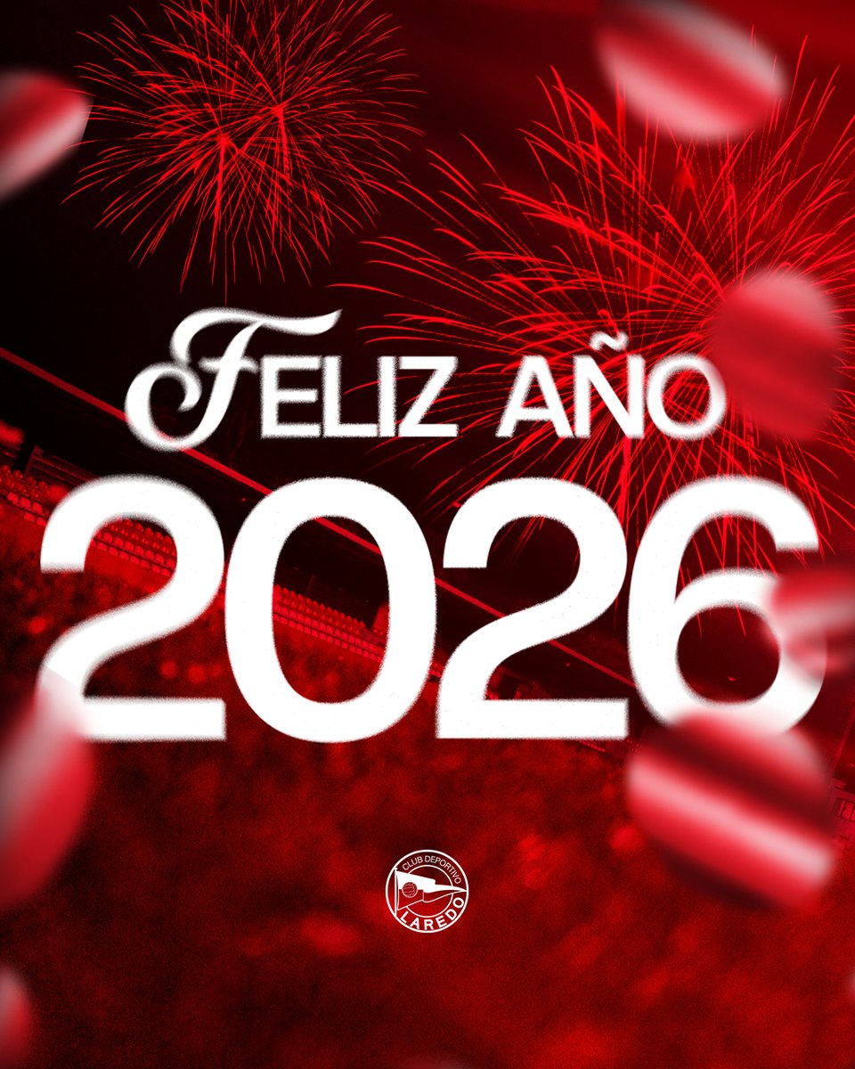 🥂 ¡FELIZ AÑO NUEVO, LAREDO! ✨

Desde el Club Deportivo Laredo os deseamos a todos un próspero año 2026 ❤