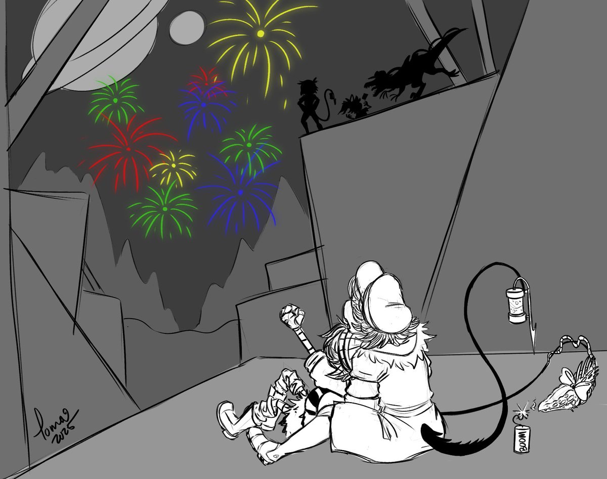 Tomahachi12's tweet photo. 🎊✨️Happy New Year!✨️🎊
#murderdrones https://t.co/l5dgsCBTg0