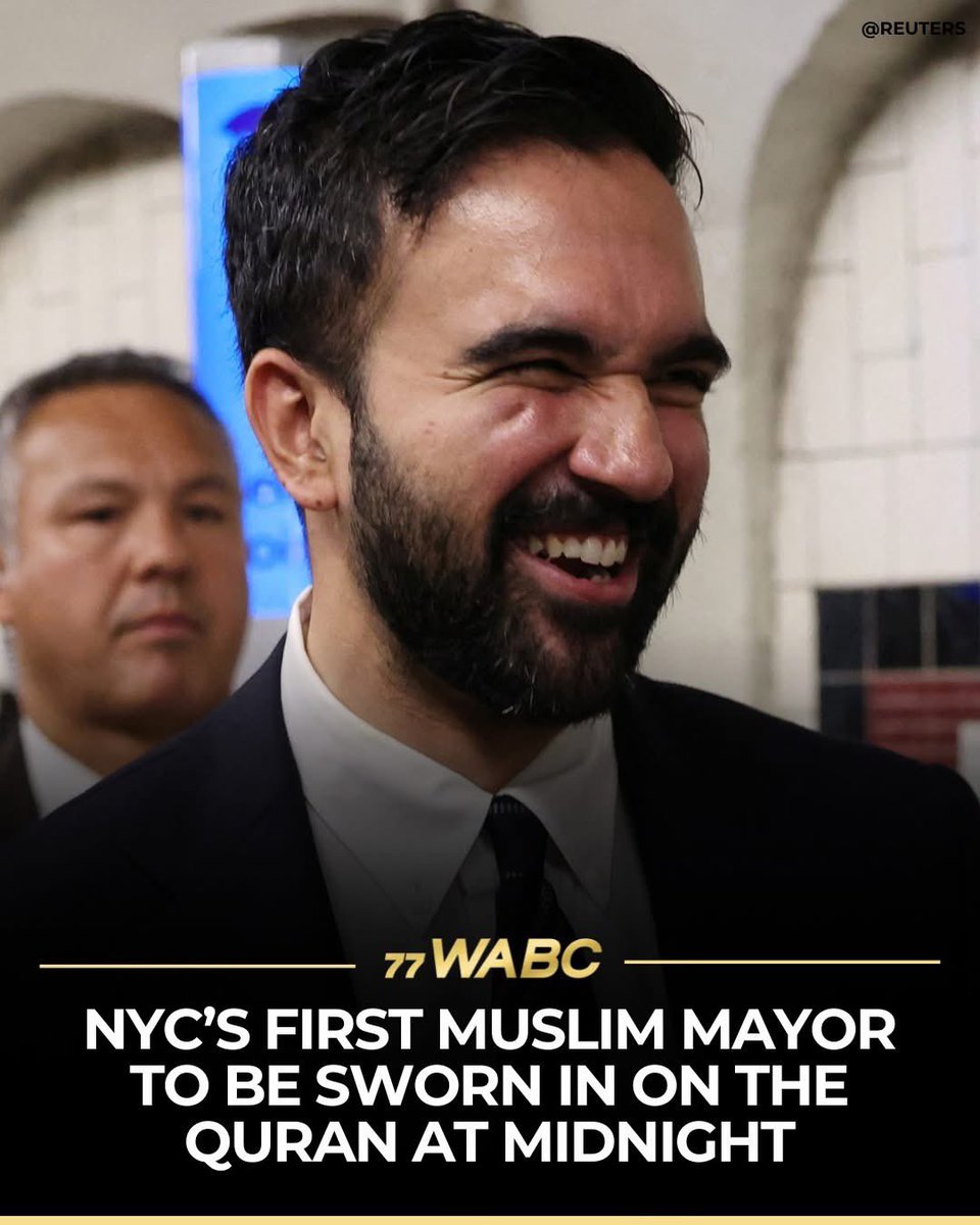 sweetcarolinatv's tweet image. While Iranians are risking their lives and  women are throwing their head coverings on the streets, New Yorkers are cheering for a Muslim Mayor being sworn in while holding his hand on the Quran. What’s wrong with Democrats’ mental state?
