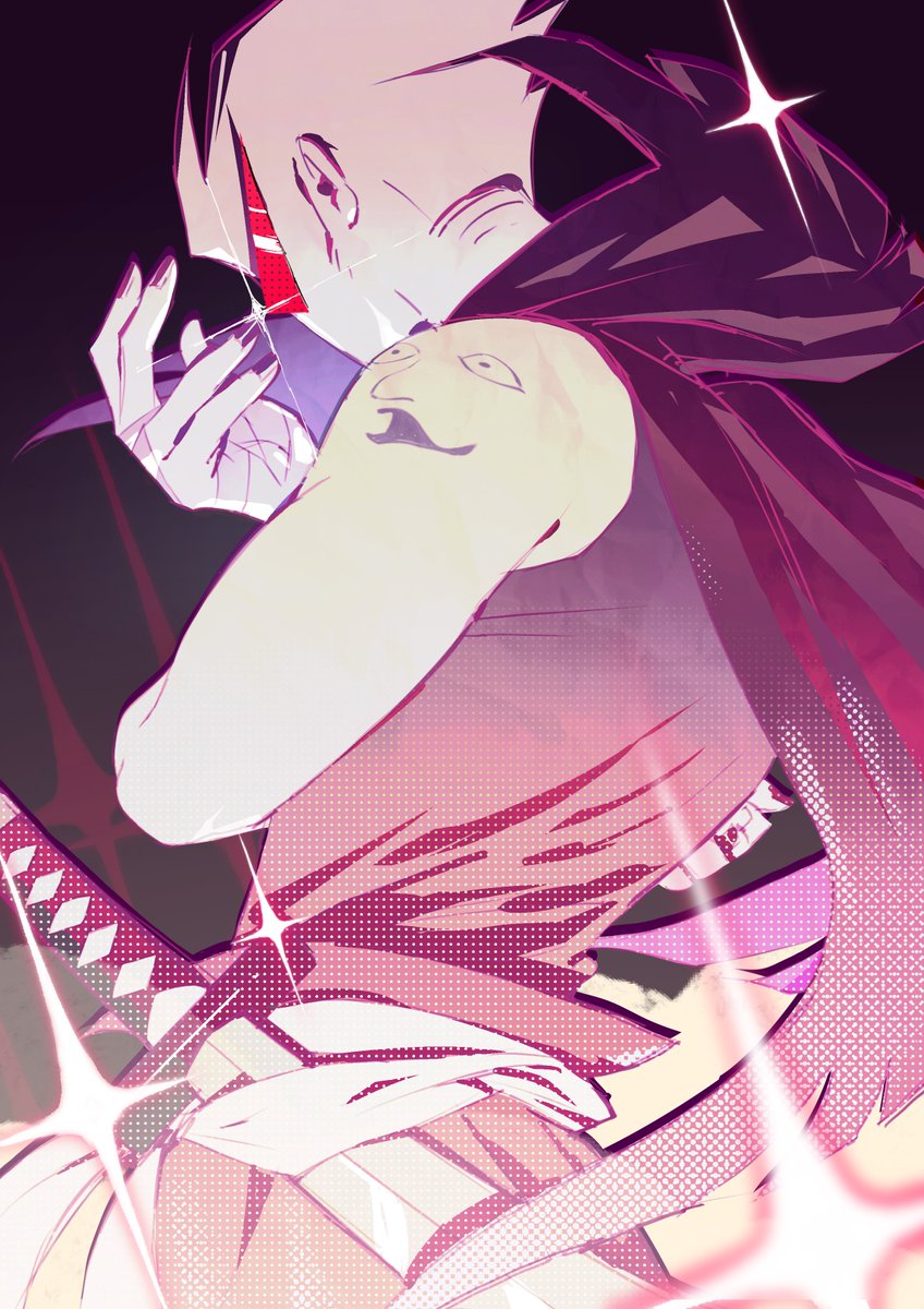 lukremium's tweet image. can you sense the studio trigger influence it was all i was listening to. heres ultdirk by himself in all his jojo-posing glory