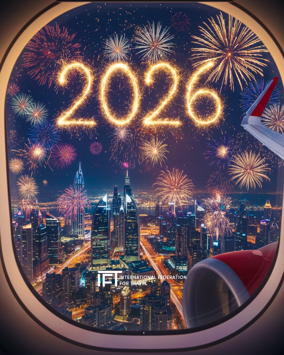 IFTmena's tweet image. Happy New Year 2026 ! 🎉
As we step into a new year, IFTMENA wishes all travel and tourism professionals in the Middle East and North Africa a year full of innovation, growth, and unforgettable experiences  🌍✈️
Let's make 2026 a year of stronger connections, smarter travel, and…