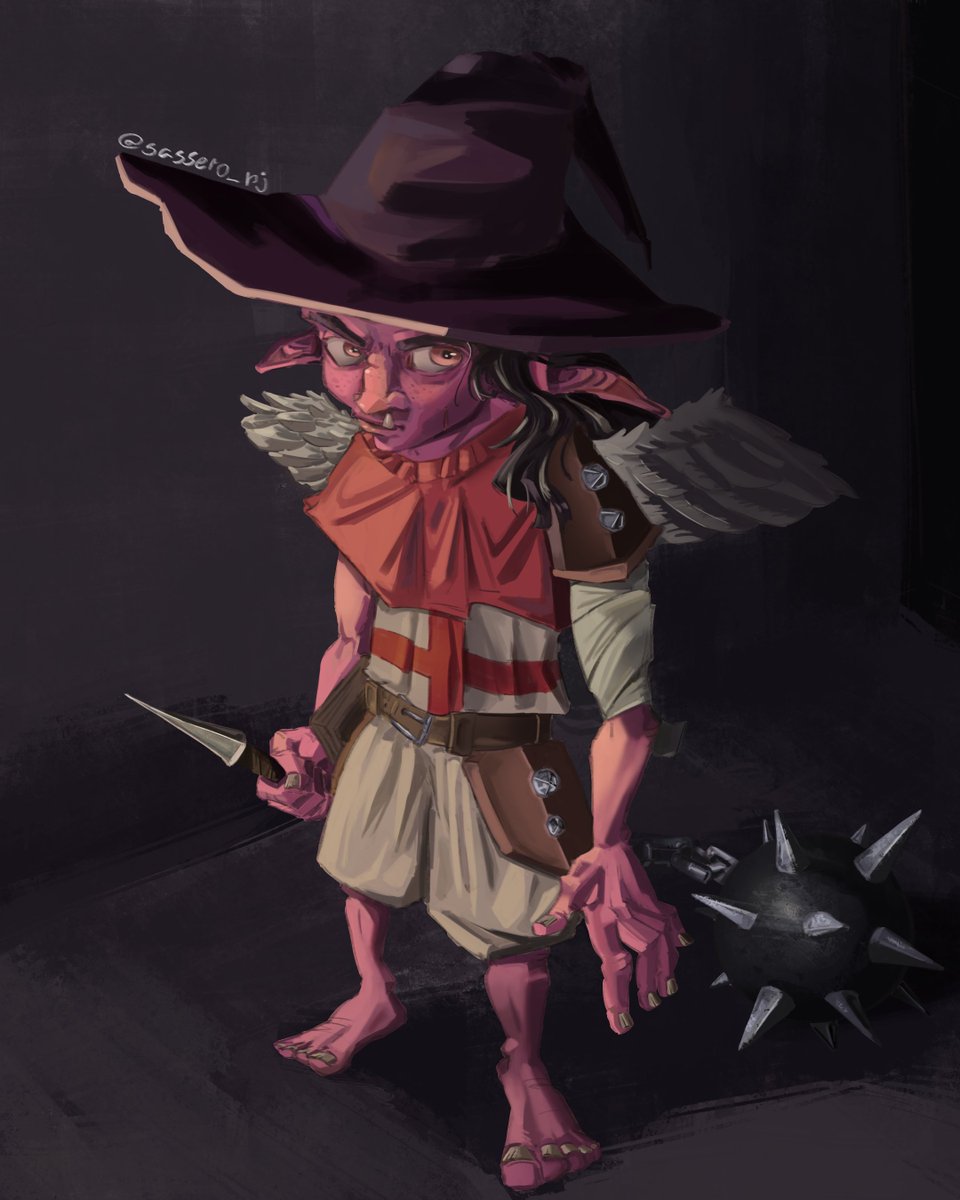 Candelabriel, weird aggelus goblin.
Las one of the year :)) 🔥🔥

#artmoots #artistsontwitter #artshare