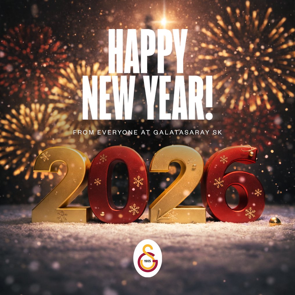 Happy New Year from everyone at Galatasaray SK 🟡🔴🥳