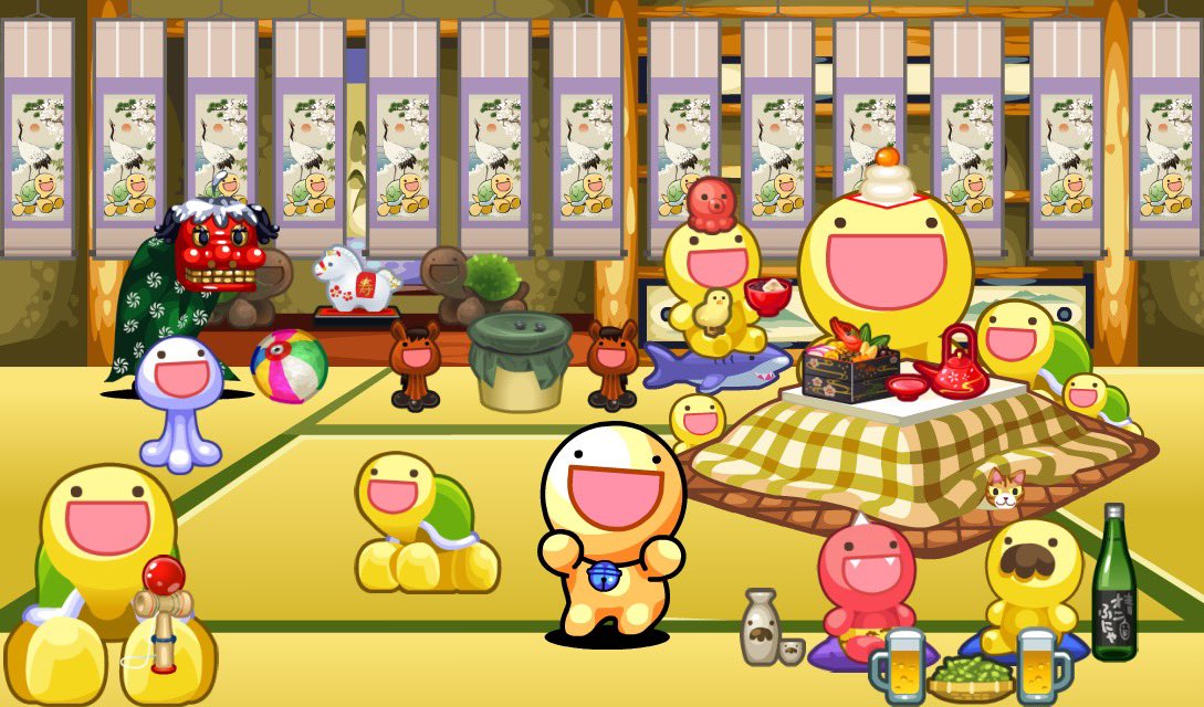 あけましておめでとうございます！ 今年もふにゃちゃん達と一緒に