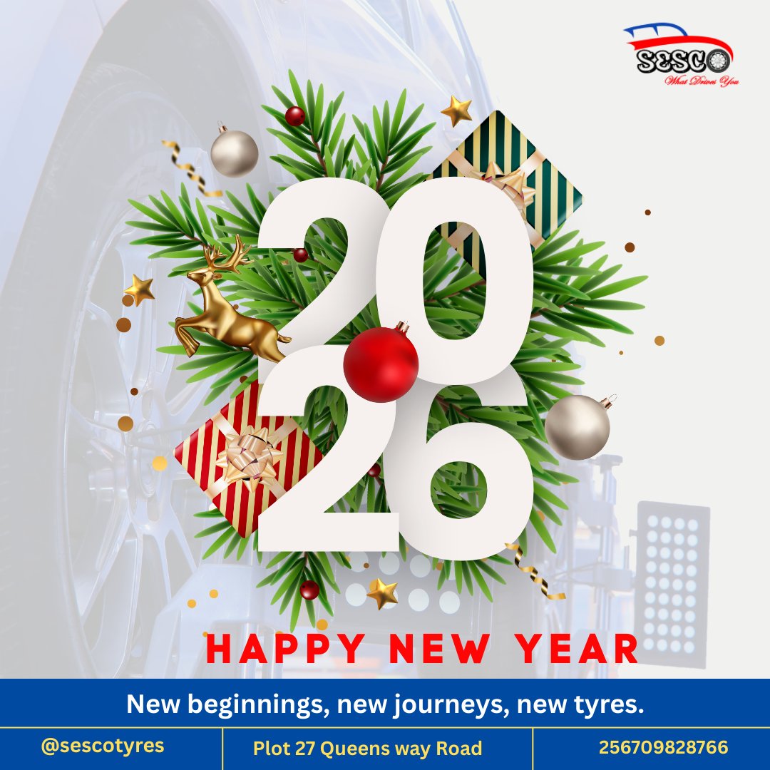 Happy New Year! 

New Year. New Beginnings. New Tyres 🛞

Safer roads start with the right tyres. Upgrade your ride today and drive into the year with confidence. #NewYearDrive #NewTyres #DriveSafe