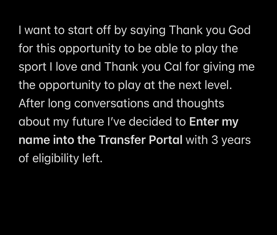 EzeOsondu1's tweet image. Thank you Cal
Ilb 6’2 230
3 years of Eligibility 
St/Practice Film
ready to work.