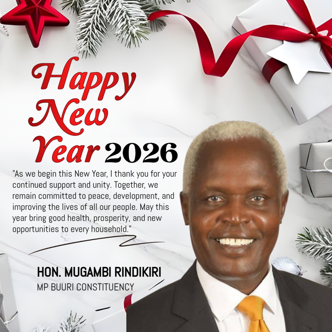 RindikiriM's tweet photo. May this year bring peace, good health, and prosperity to our constituency.

Happy New Year 2026 to you all. https://t.co/MBFaBJ0TEP