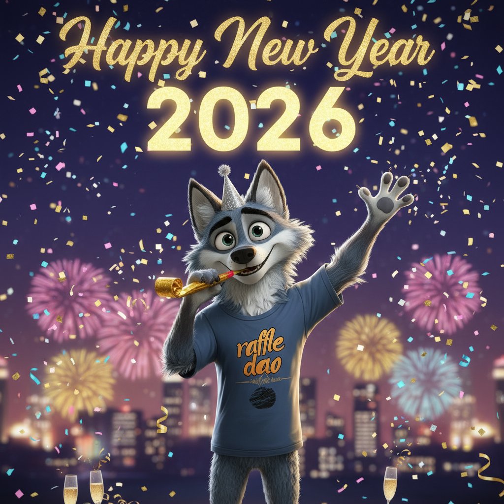 rafffle_dao's tweet image. Happy New Year 🐺🥳
Wishing everyone the very best for 2026 ❤️