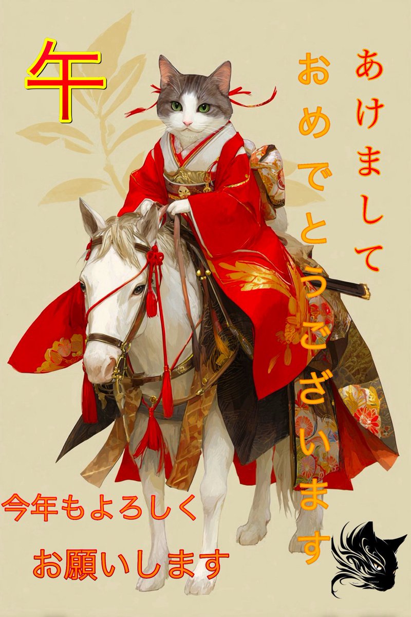ハッピー・ニュー・ニャア🐈🎉 今年もどうぞよろしくお願いいたします