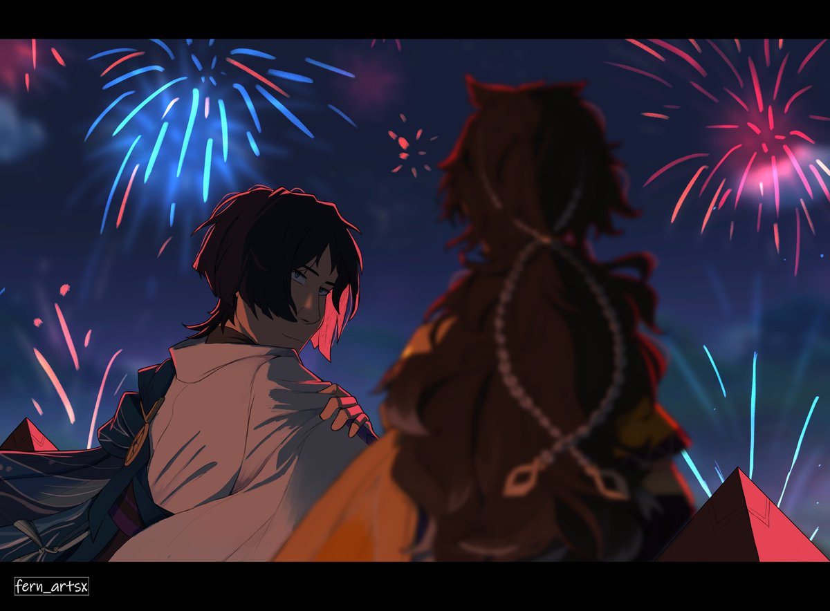 Fern_artsx's tweet image. Happy New Year🎆 #sethoscara #scarasethos