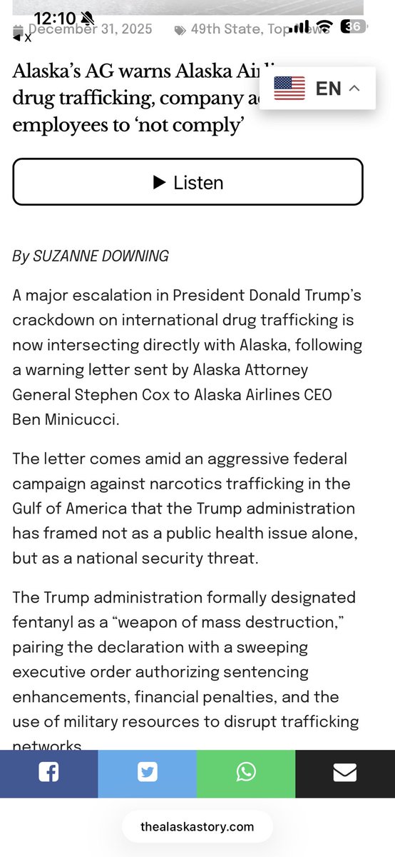 Alaska Attorney General Stephen J Cox tweet media