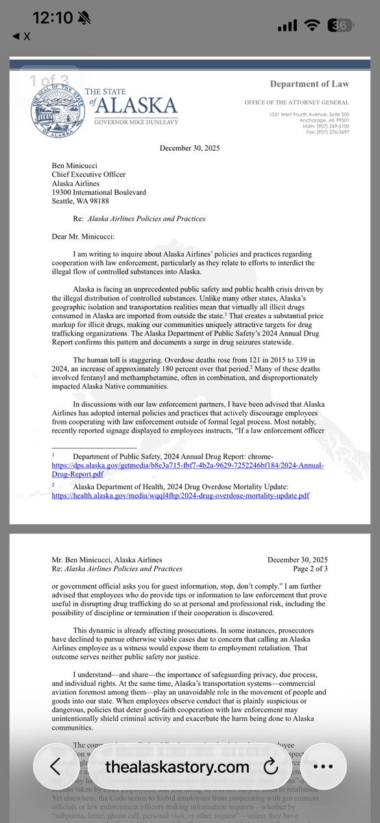 Alaska Attorney General Stephen J Cox tweet media