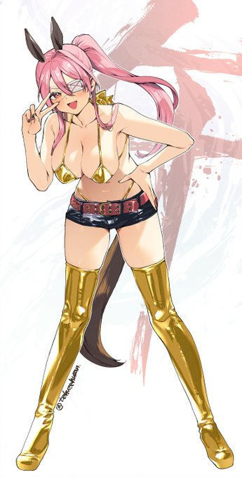 あけましておめでとうございます。
馬柄ビキニは無いので金ビキニOCです。普通に(?) 