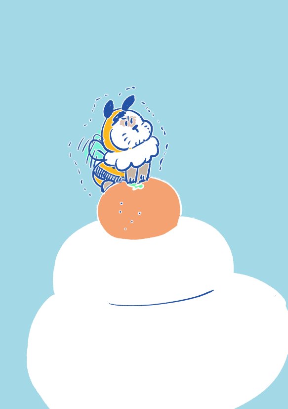 今年も🐝🐻ちゃんを描きますよ！
🍊