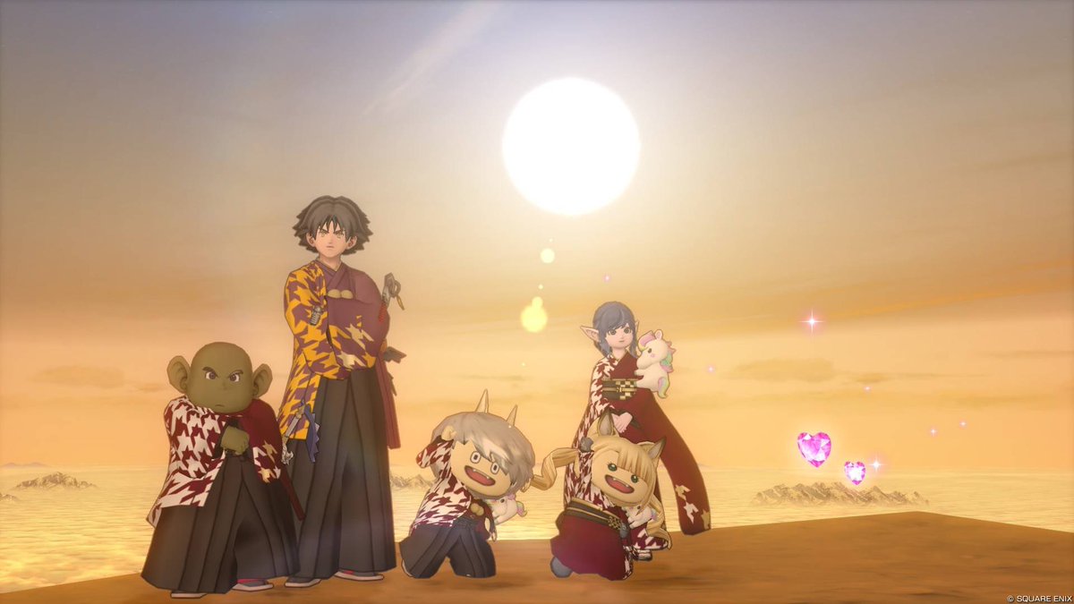 明けましておめでとうございます。新しい袴にピーンと来たので、鬼滅の刃の冨岡義勇さんのコスプレにしましたが分かりづらかった！今年もよろしくお願いします。#DQ10