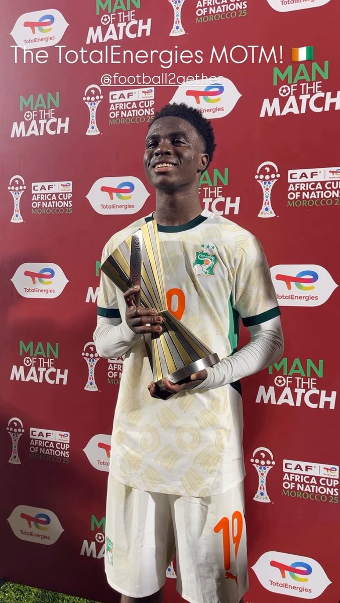 Selephanto's tweet image. CHRIST INAO OULAÏ ÉLU MOTM FACE AU GABON ! 🇨🇮💎

Ne lui parler pas d’âge. 🙅🏽‍♂️