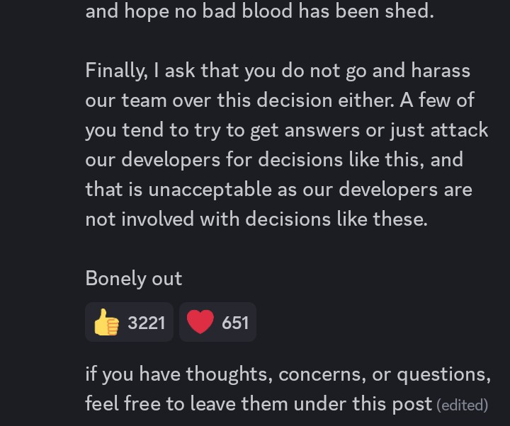 GensisXOMNews1's tweet image. Bonely Has Made A Huge Announcement Regarding 2017XS Removal From Outcome Memories, And Sadly FAKER, These Characters That Have Been Removed Will Not Be Replaced With New EXES, And Will Not Return. (READ IN ORDER)